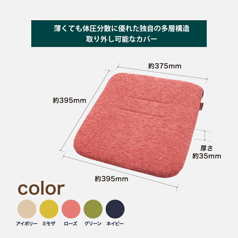 ソルボホームチェアクッション アイボリー