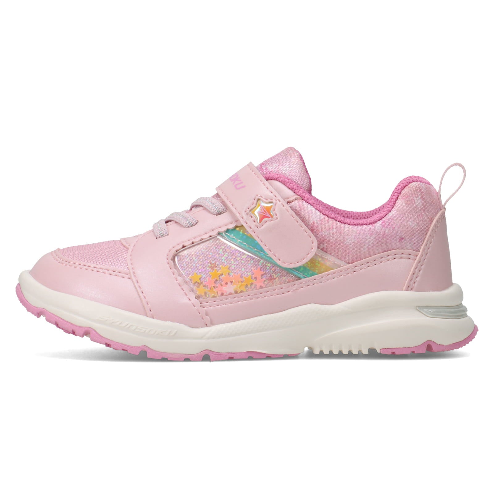 瞬足 LC-852 ピンク｜女の子向け｜2E｜コーナーでの安定感アップ