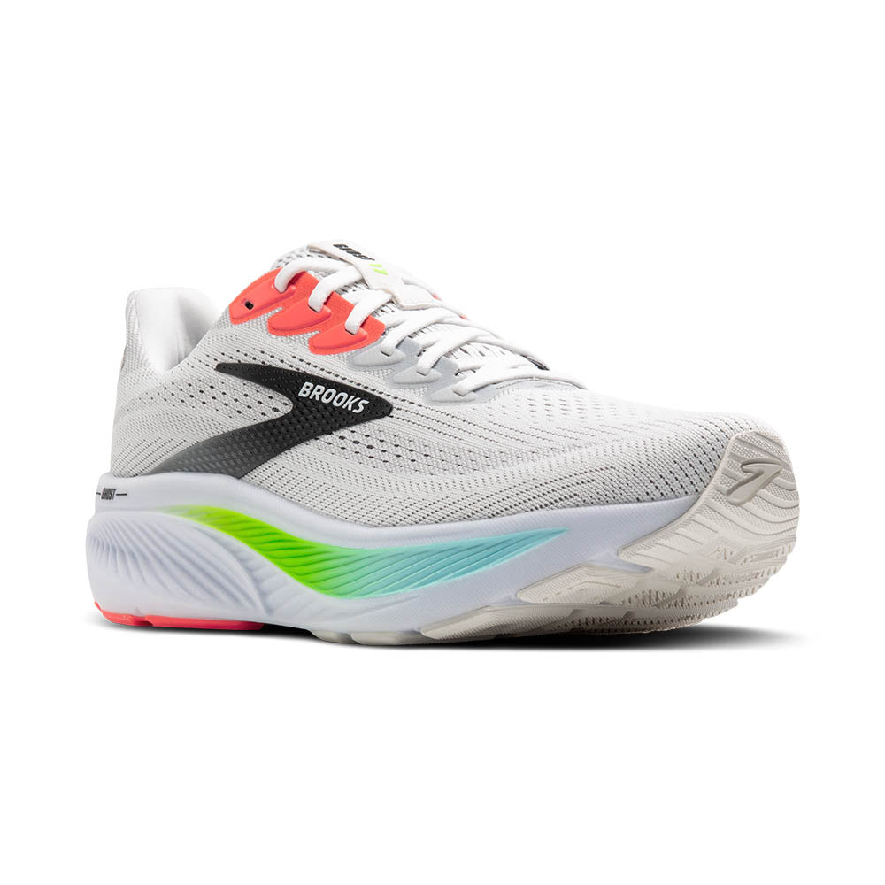 BROOKS ゴースト17　ホワイト/グリーン［MEN］