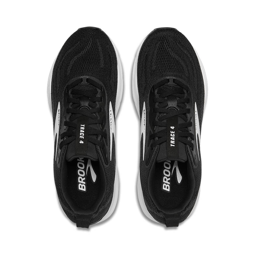 BROOKS トレース4　ブラック/ホワイト［MEN］