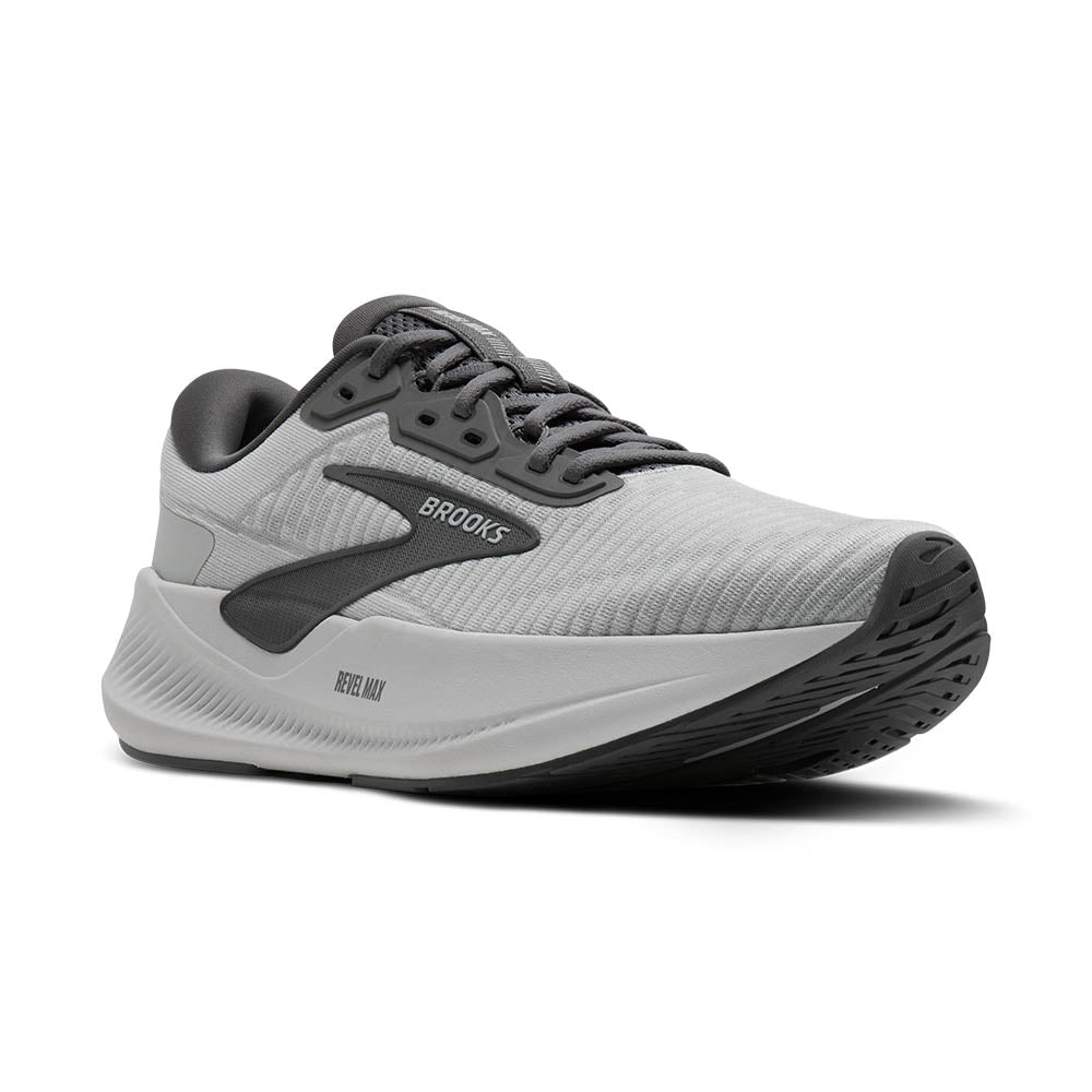 BROOKS レベルMAX　グレー［MEN］