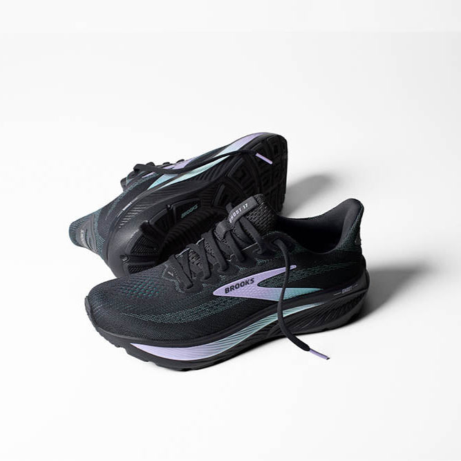 BROOKS ゴースト17 WIDE　グレーパープル［WOMEN］