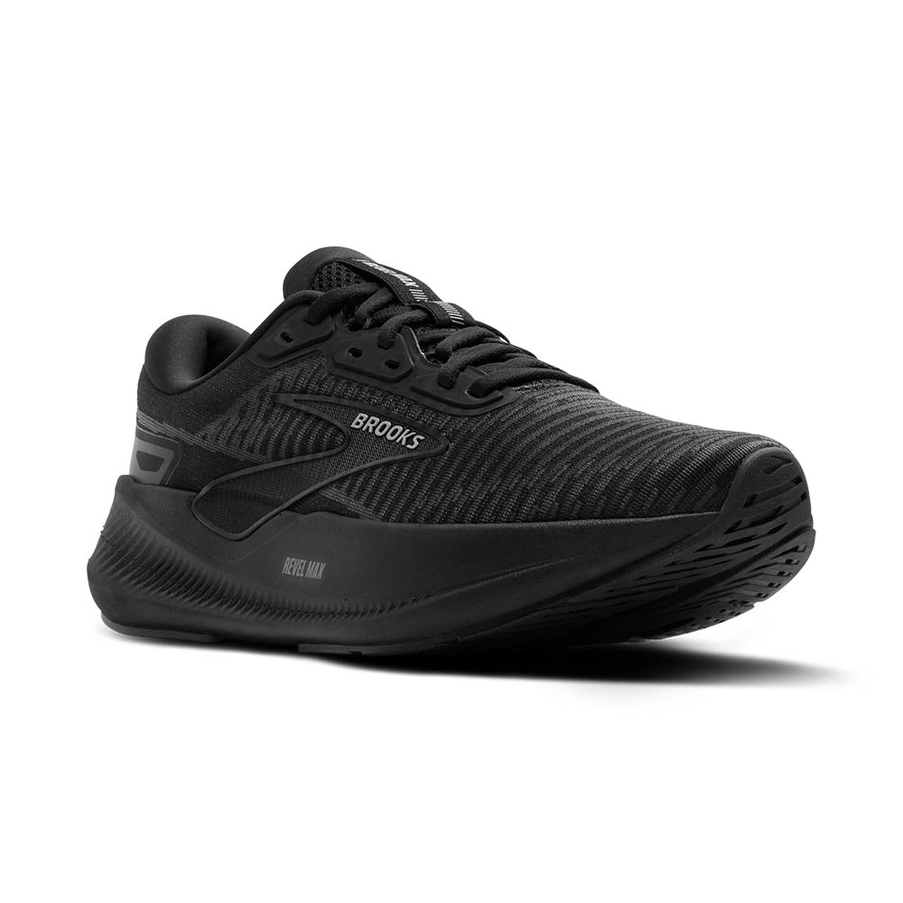 BROOKS レベルMAX　ブラック［WOMEN］