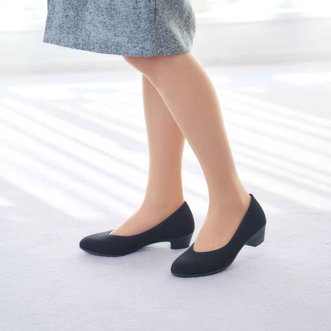 【値下げ】秋足細長効果抜群パンプス 東日本大震災を契機に生まれた20㎞歩けるパンプスがコンセプトの