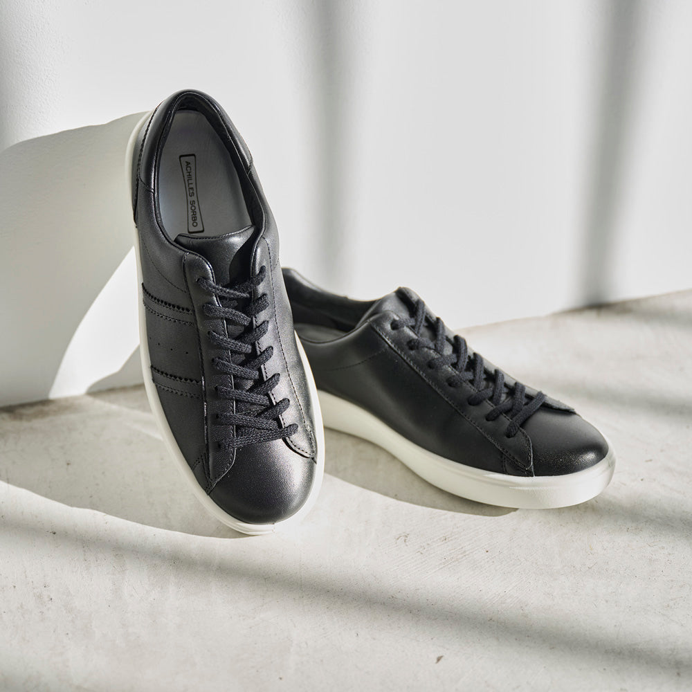 アキレス・ソルボ N 511 黒｜ミニマル レザースニーカー