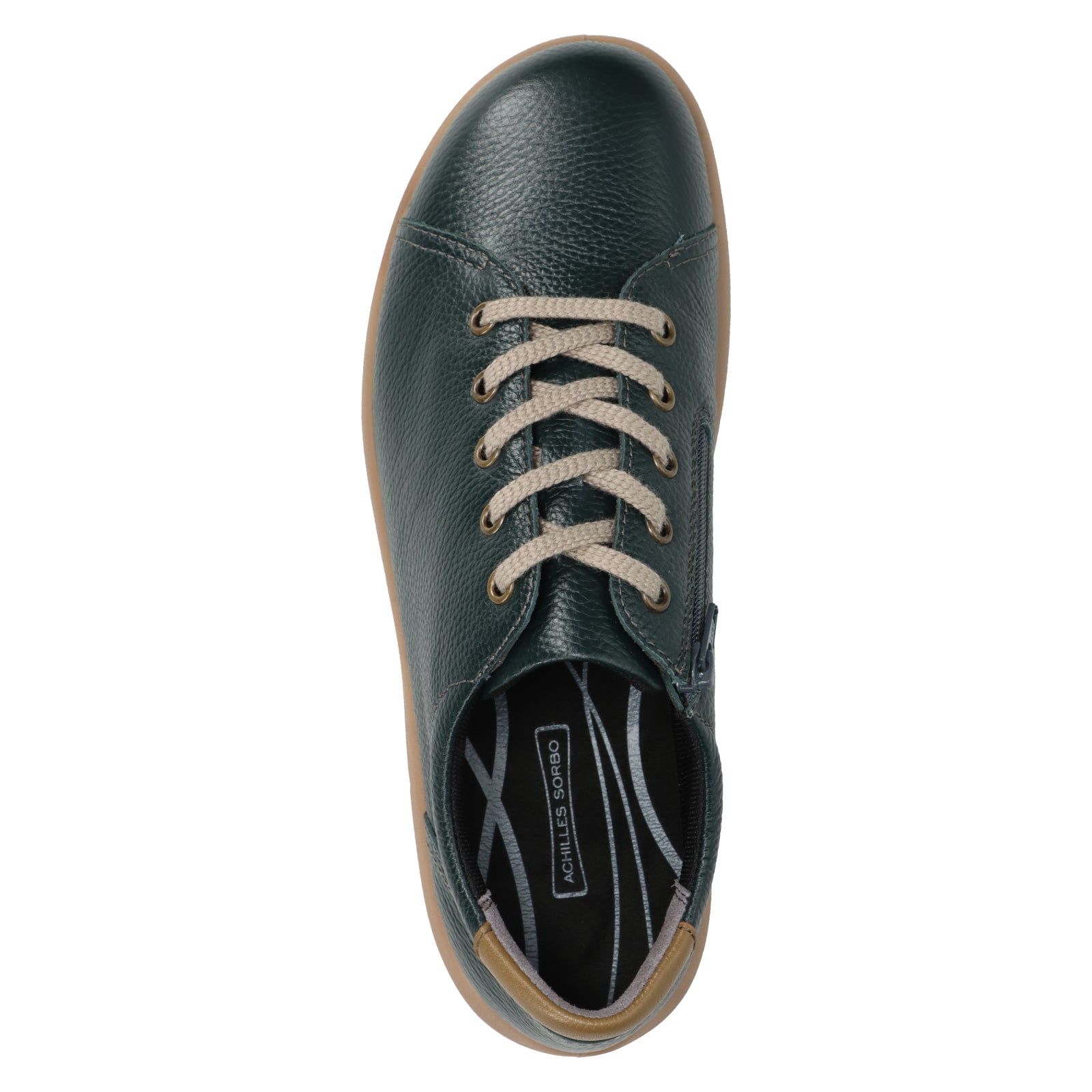 アキレス・ソルボ C 527 ダークグリーン｜牛革3E ファスナー付き