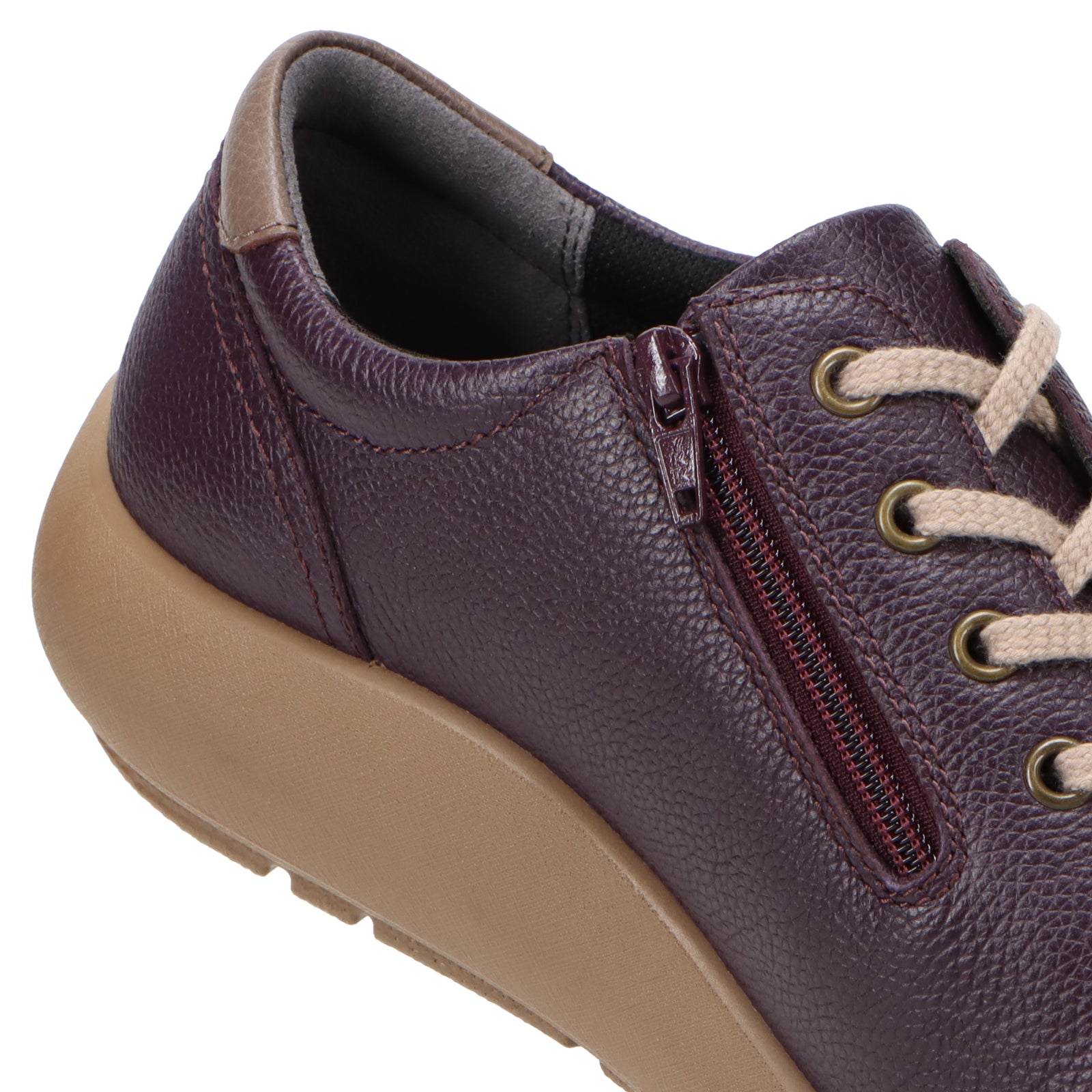 アキレス・ソルボ C 527 ダークパープル｜牛革3E ファスナー付き
