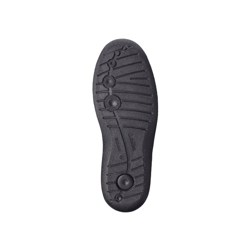 アキレス・ソルボ C 532 黒｜やわらか羊革3Eスリッポン｜撥水