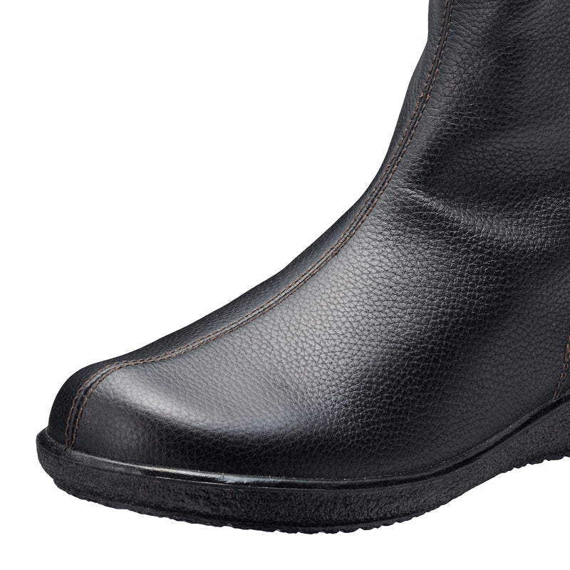 アキレス・ソルボ C 571 黒｜牛革3Eブーツ｜撥水