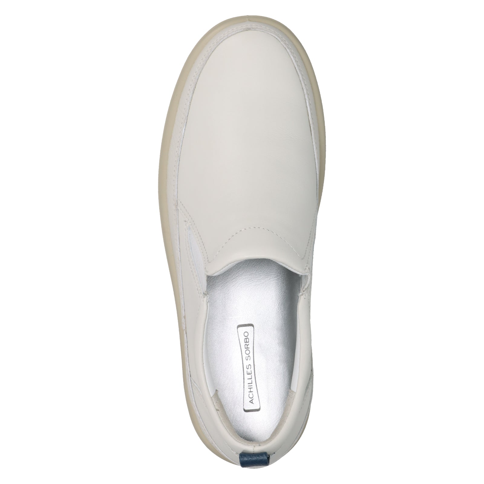 アキレス・ソルボ C 612 白｜シンプルレザースリッポン｜3E