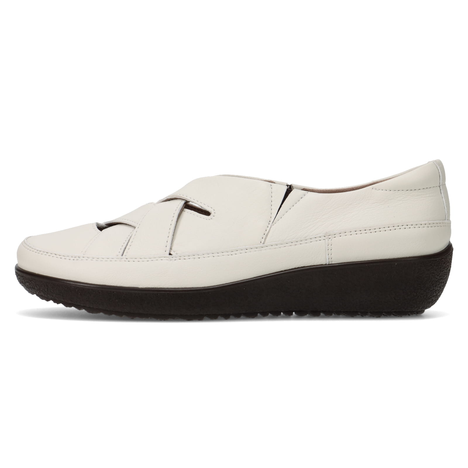 アキレス・ソルボ C 626 白｜牛革3E クロスデザインシューズ