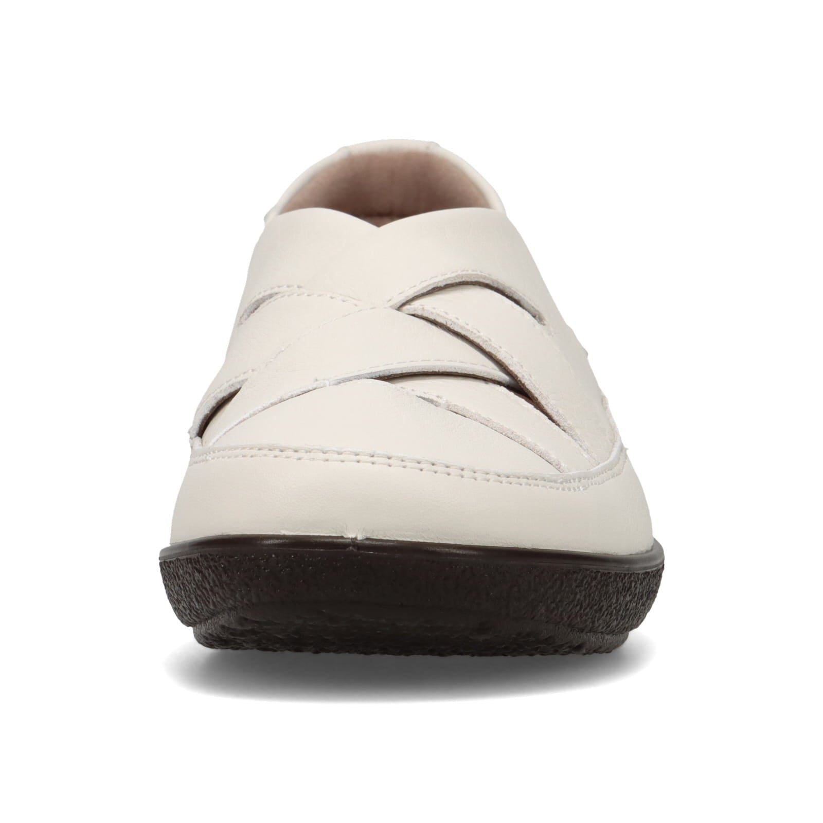 アキレス・ソルボ C 626 白｜牛革3E クロスデザインシューズ