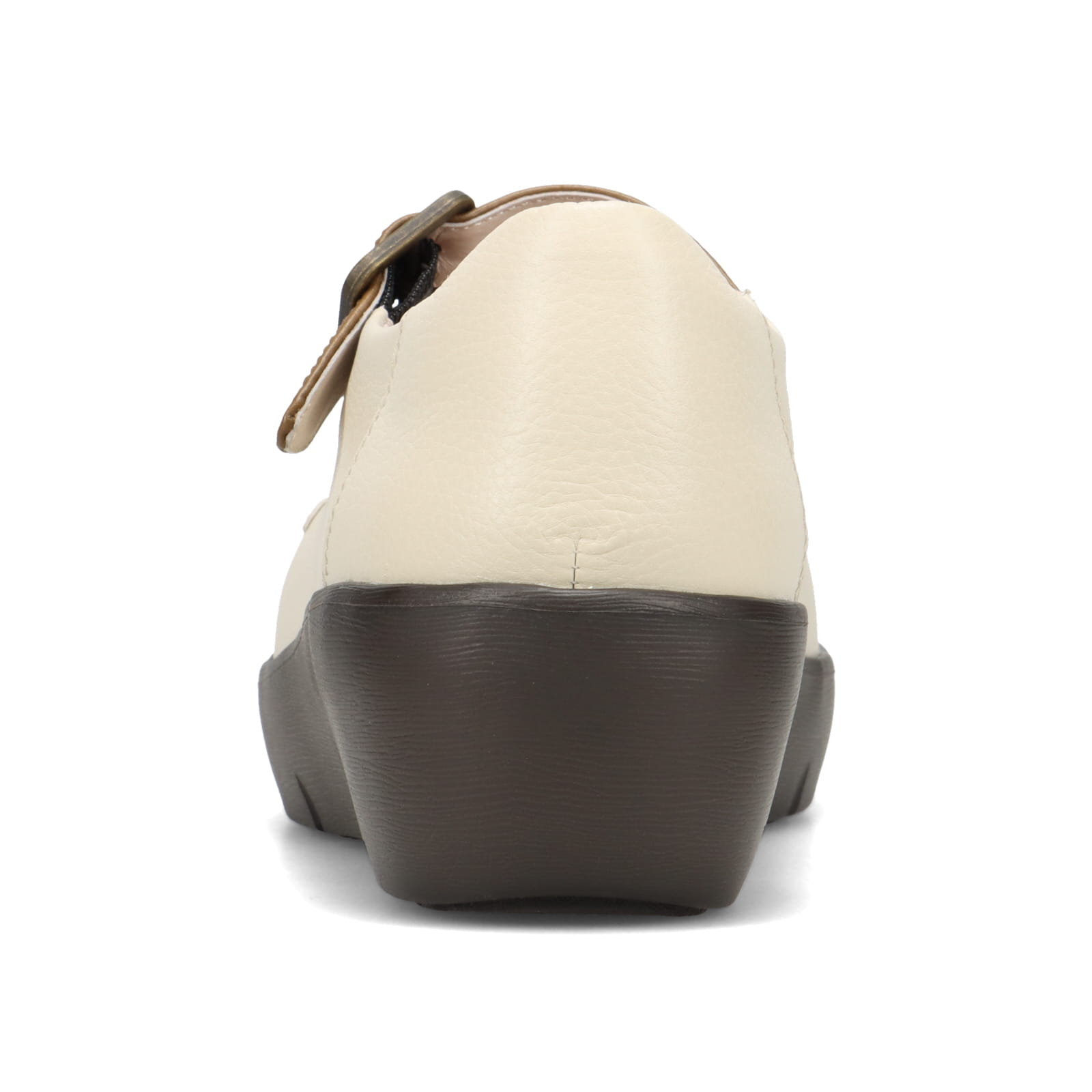 アキレス・ソルボ H 590 オフホワイト/オリーブ｜牛革3E 厚底