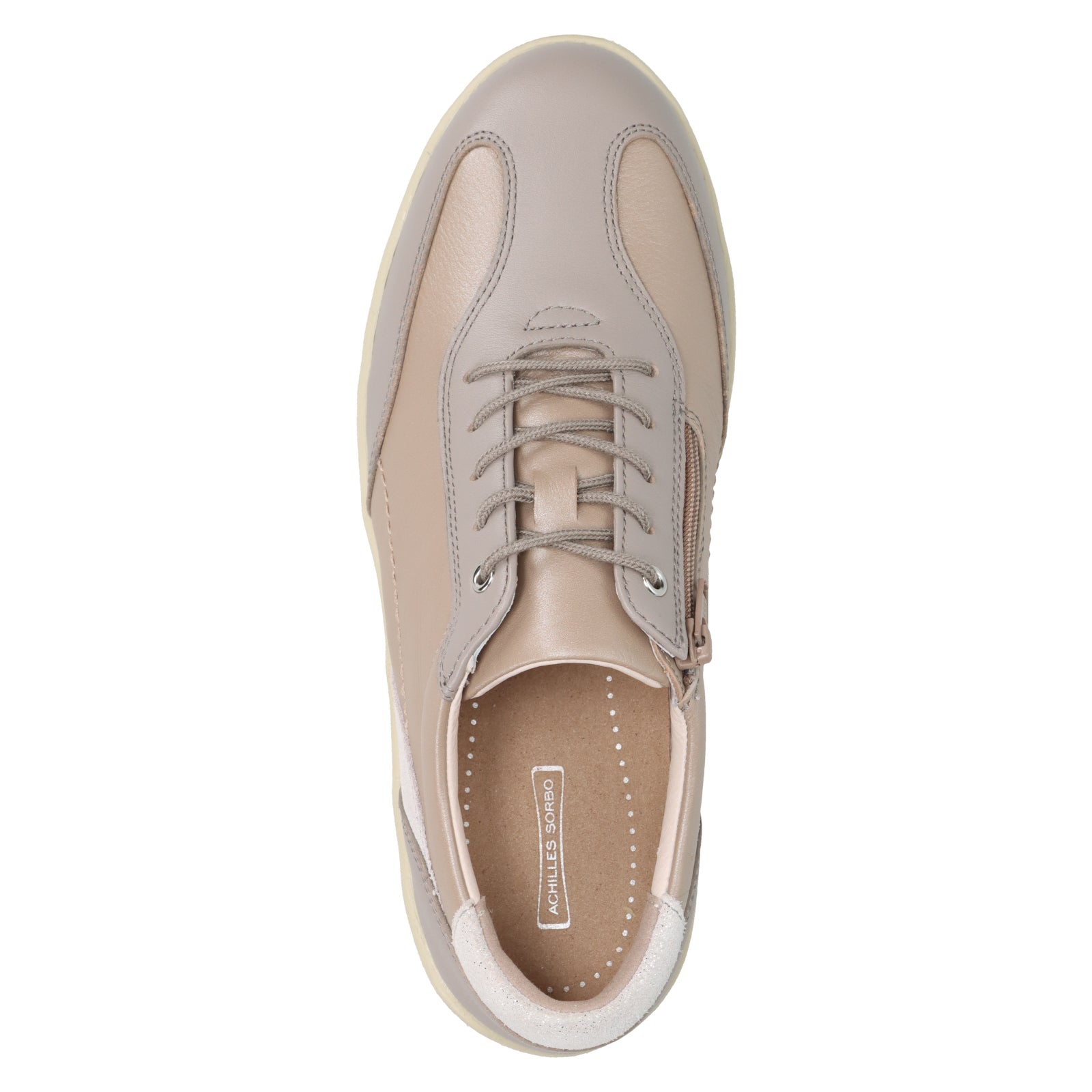アキレス・ソルボ H 619 ライトグレー｜ラメアクセントが上品な牛革