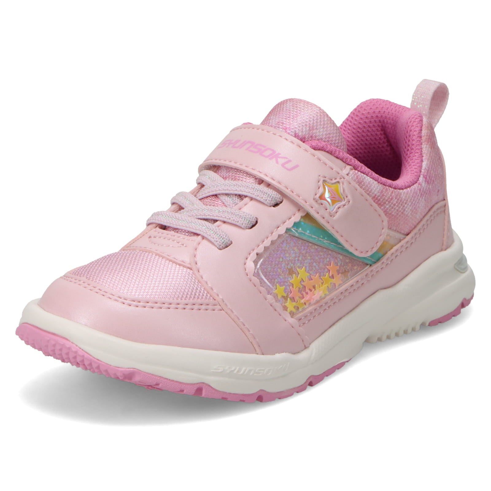 瞬足 LC-852 ピンク｜女の子向け｜2E｜コーナーでの安定感アップ