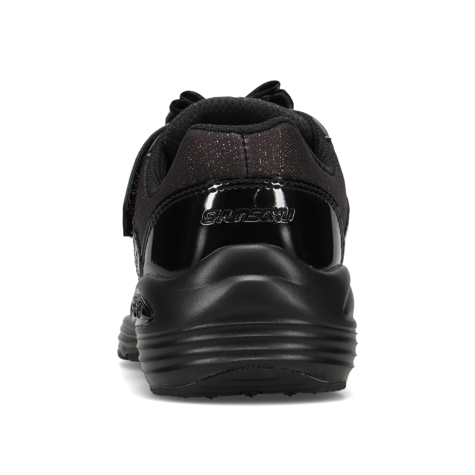 瞬足 LC-854 黒｜女の子用 2E｜足長・美脚見え ヒールアップスニーカー