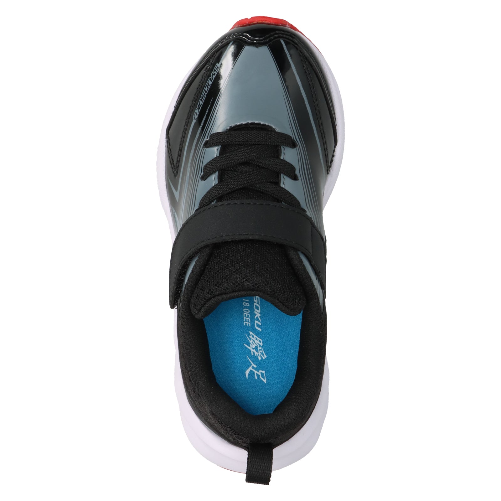 瞬足 JC-236 黒｜男の子向け｜タフな合皮モデル｜幅広3E（ULTRA WIDE）