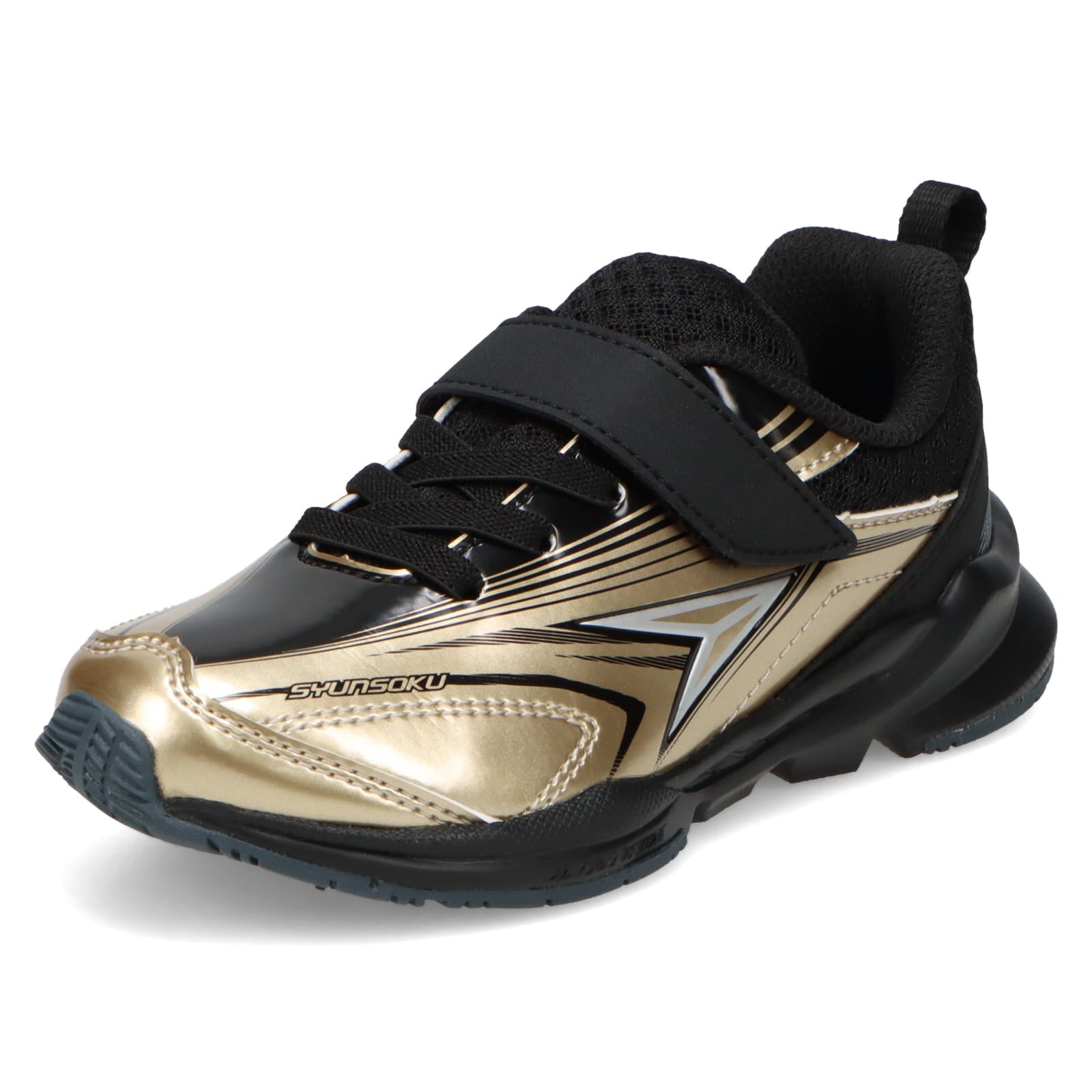 瞬足 JC-236 ゴールド｜男の子向け｜タフな合皮モデル｜幅広3E（ULTRA