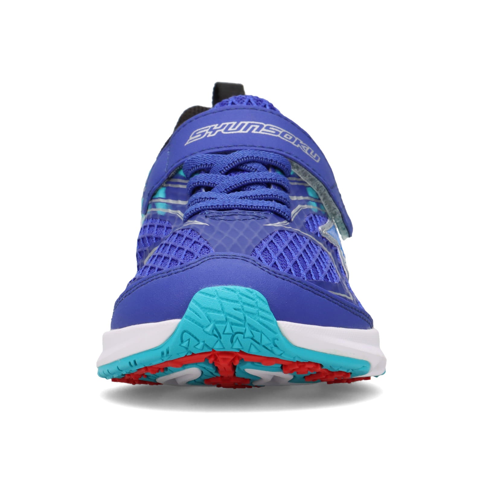 瞬足 JJ-233 ブルー｜男の子向けモデル｜幅広3E｜スタートダッシュ時に