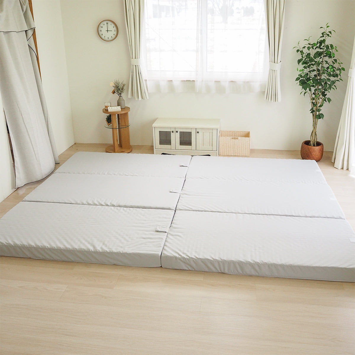 New! ／ [AK-T10-FML] 家族で眠れる つなげて使えるいっしょ寝マットレス